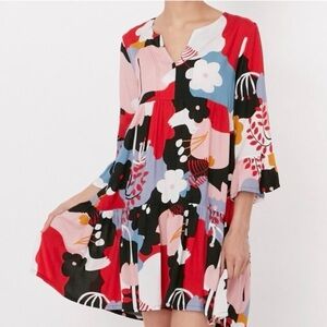 Shannon Passero bold print tiered ruffle boho dress